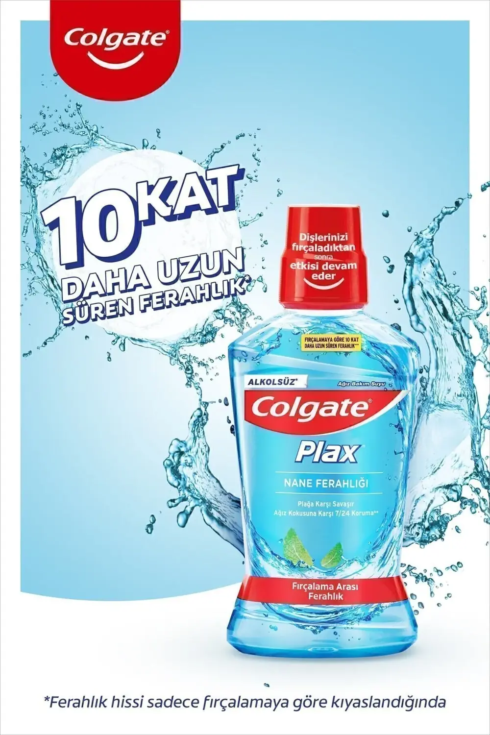Plax Nane Ferahlığı Plağa Karşı Ağız Bakım Suyu 500 ml x 2 Adet