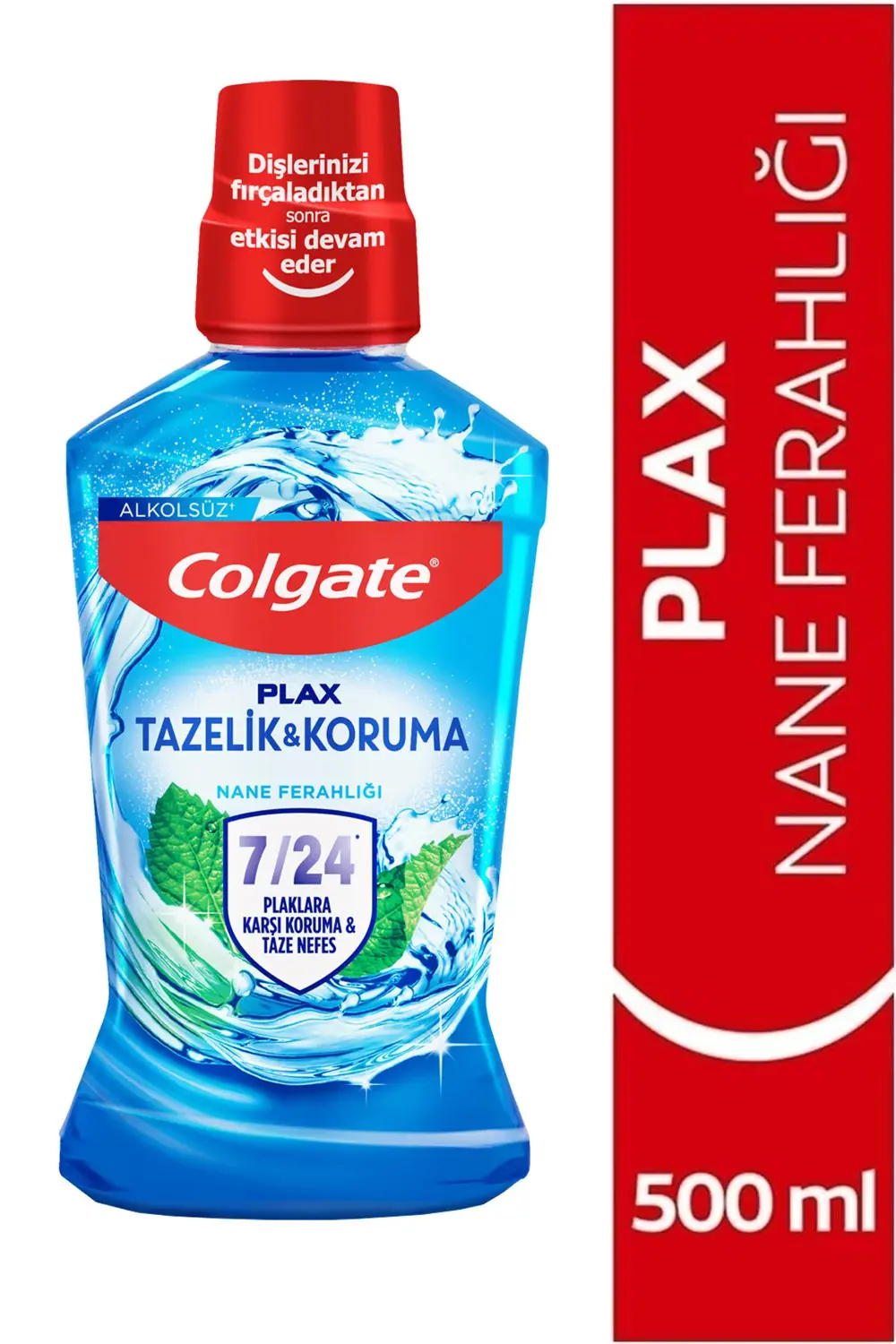 Plax Nane Ferahlığı Plağa Karşı Alkolsüz Ağız Bakım Suyu 500 ml