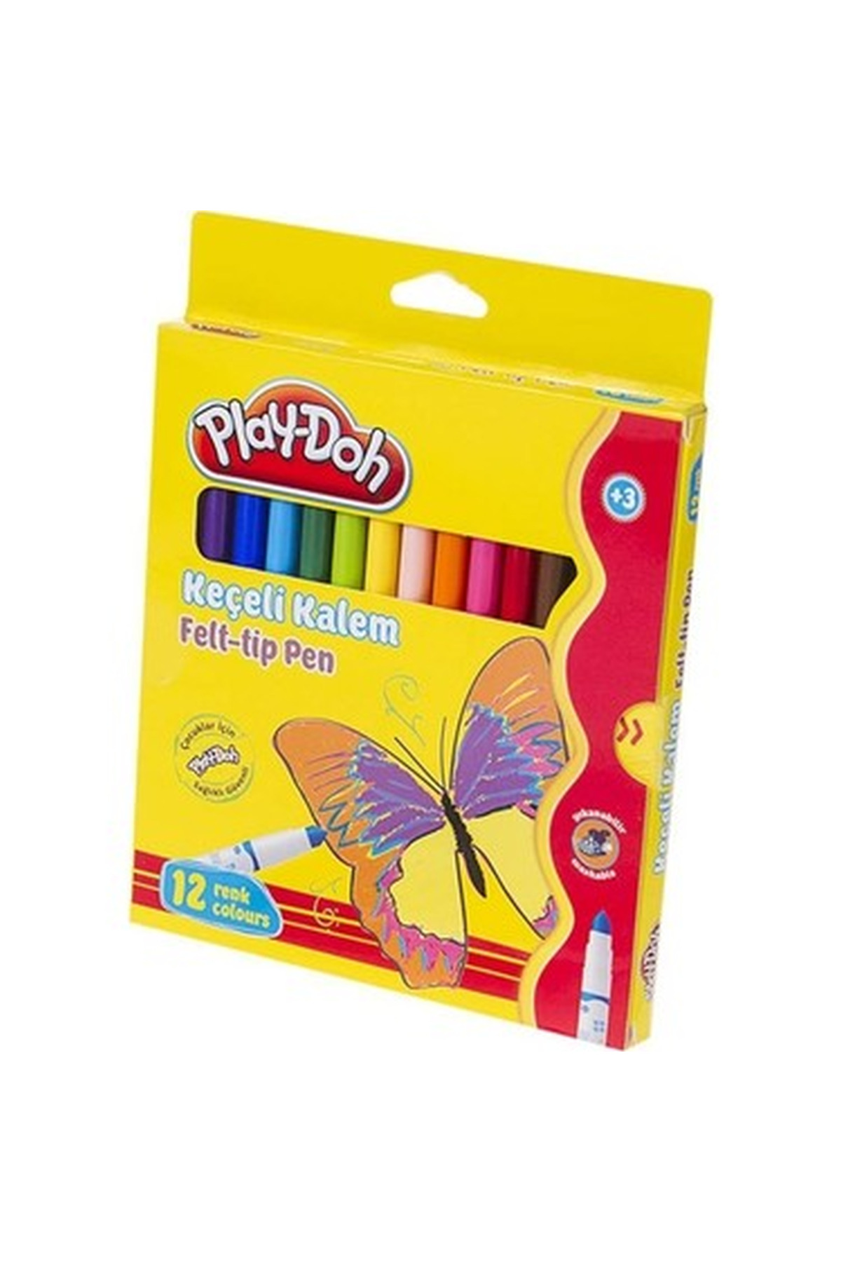 Play Doh Play-Doh Keçeli Kalem 5 Mm 12 Renk Ke007