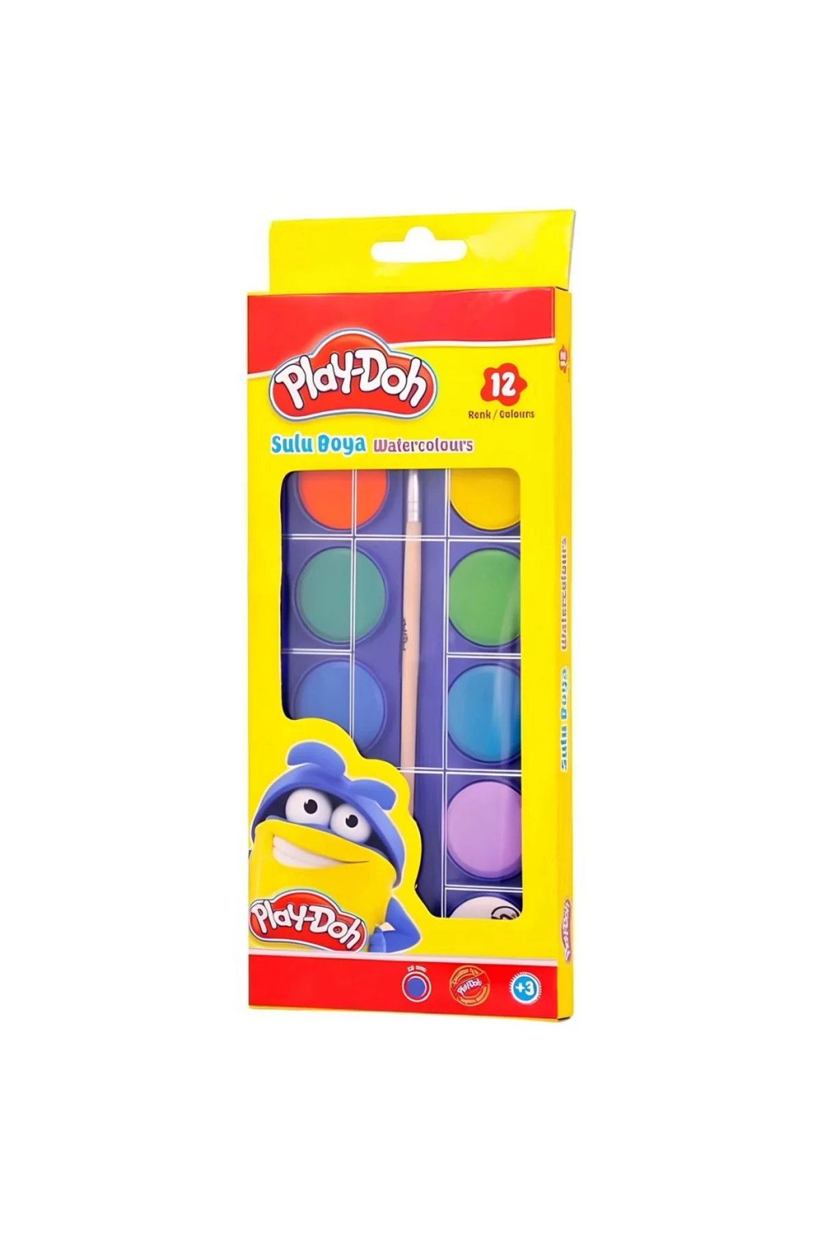 Play-Doh Sulu Boya 28 MM Büyük Boy 12 Renk