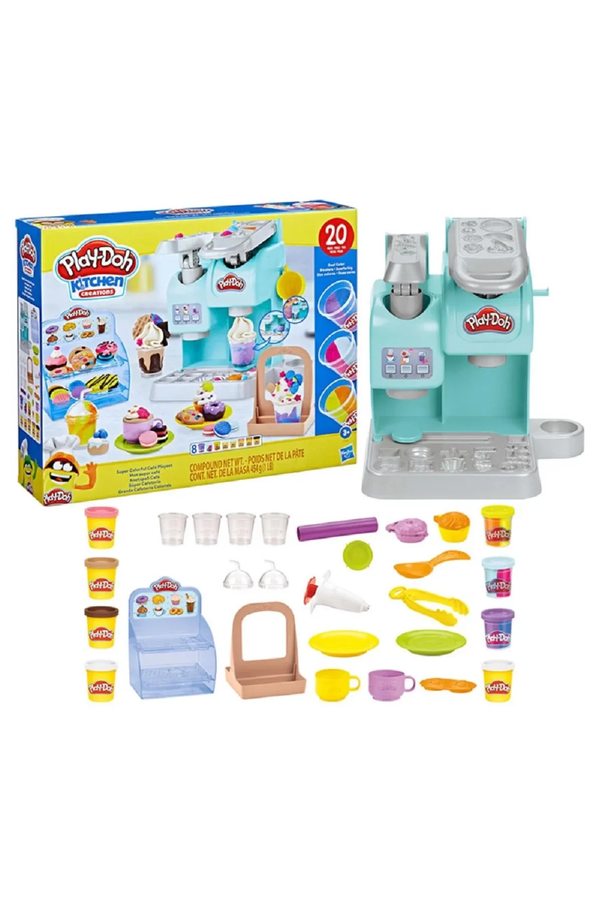 Play-Doh Süper Renkli Kafe Oyun Seti