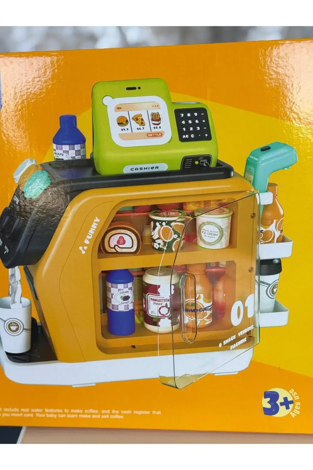 play hause cashier caffee multifunction kahve makinası kasalı ve