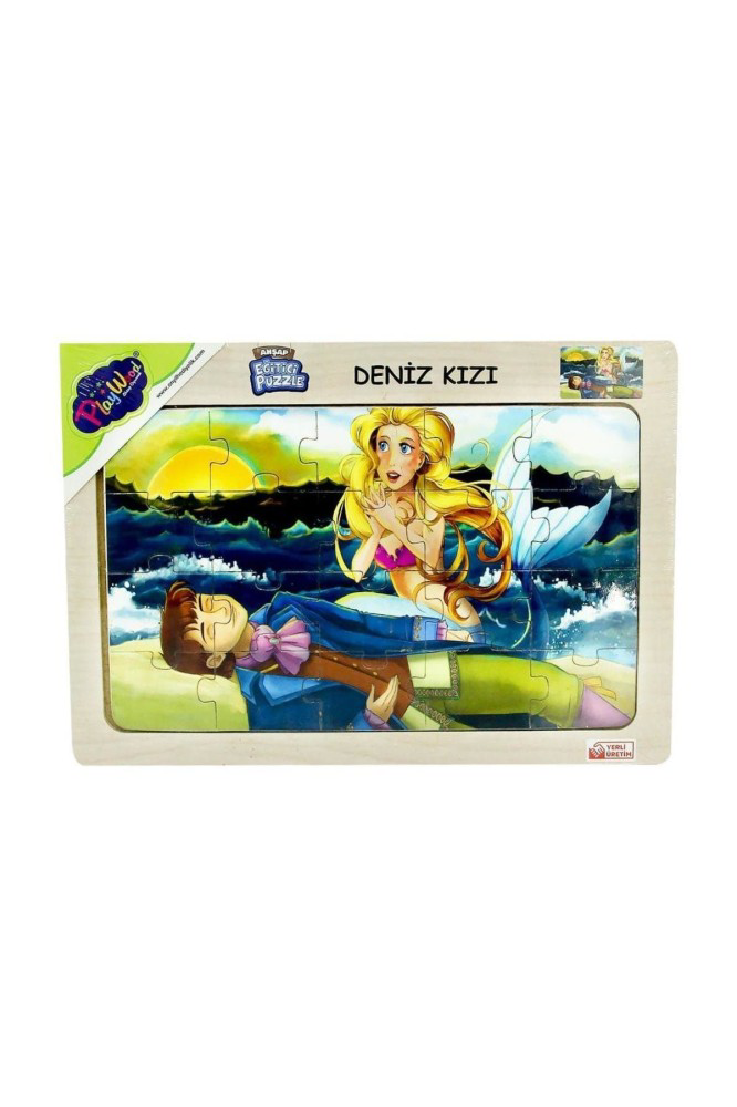 Play Wood Ahşap Eğitici Puzzle Deniz Kızı ONY-28