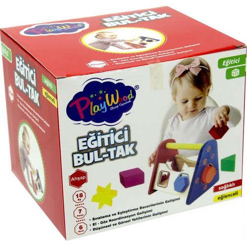 Play Wood Kutuda Ahşap Eğitici Bul Tak ONY-315