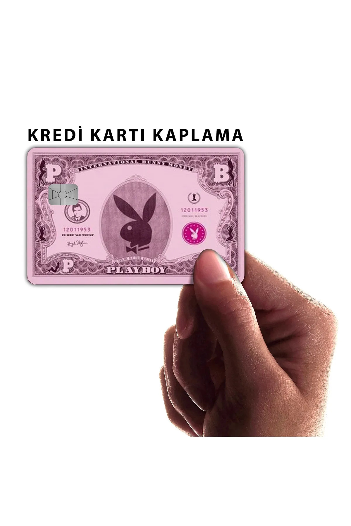 Playboy - Papara Tosla Kart Kaplama Stickeri Kredi Kartı Için Uyu