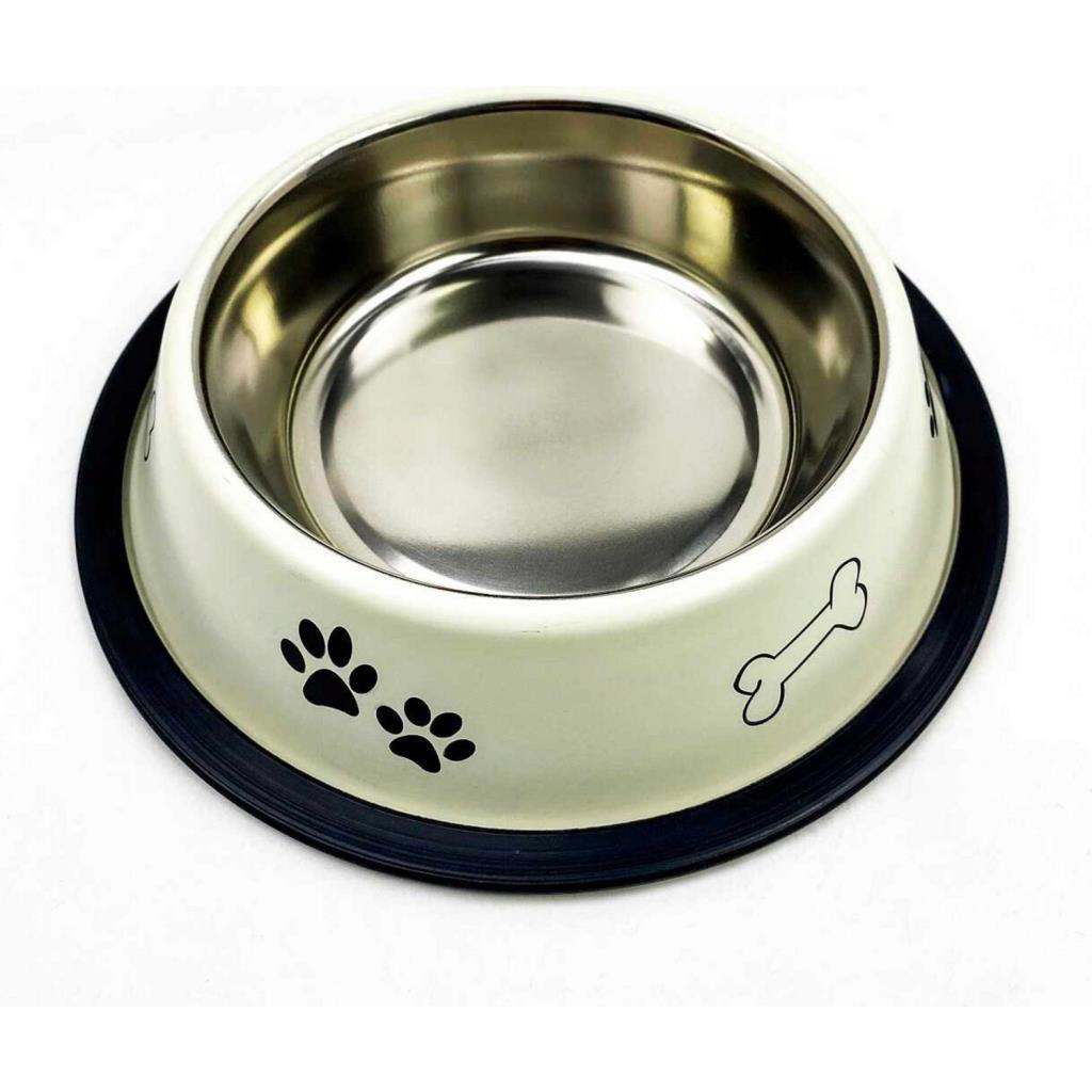 Playfull Renkli Desenli Kedi Köpek Çelik Mama Kabı 24 Oz