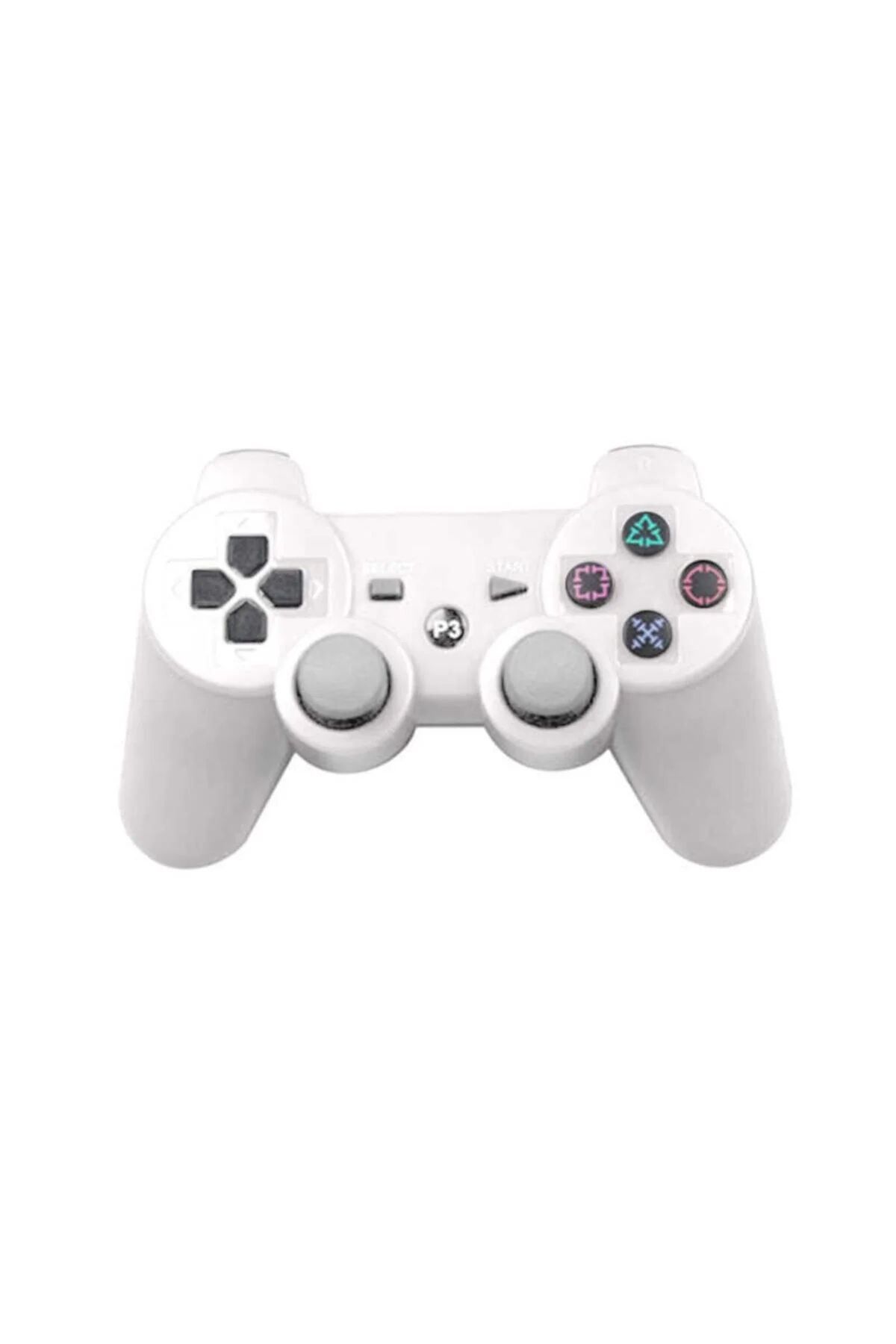 Playstation 3 uyumlu beyaz bluetooth joystick kablosuz bağlantılı oyun kolu - Elektronik