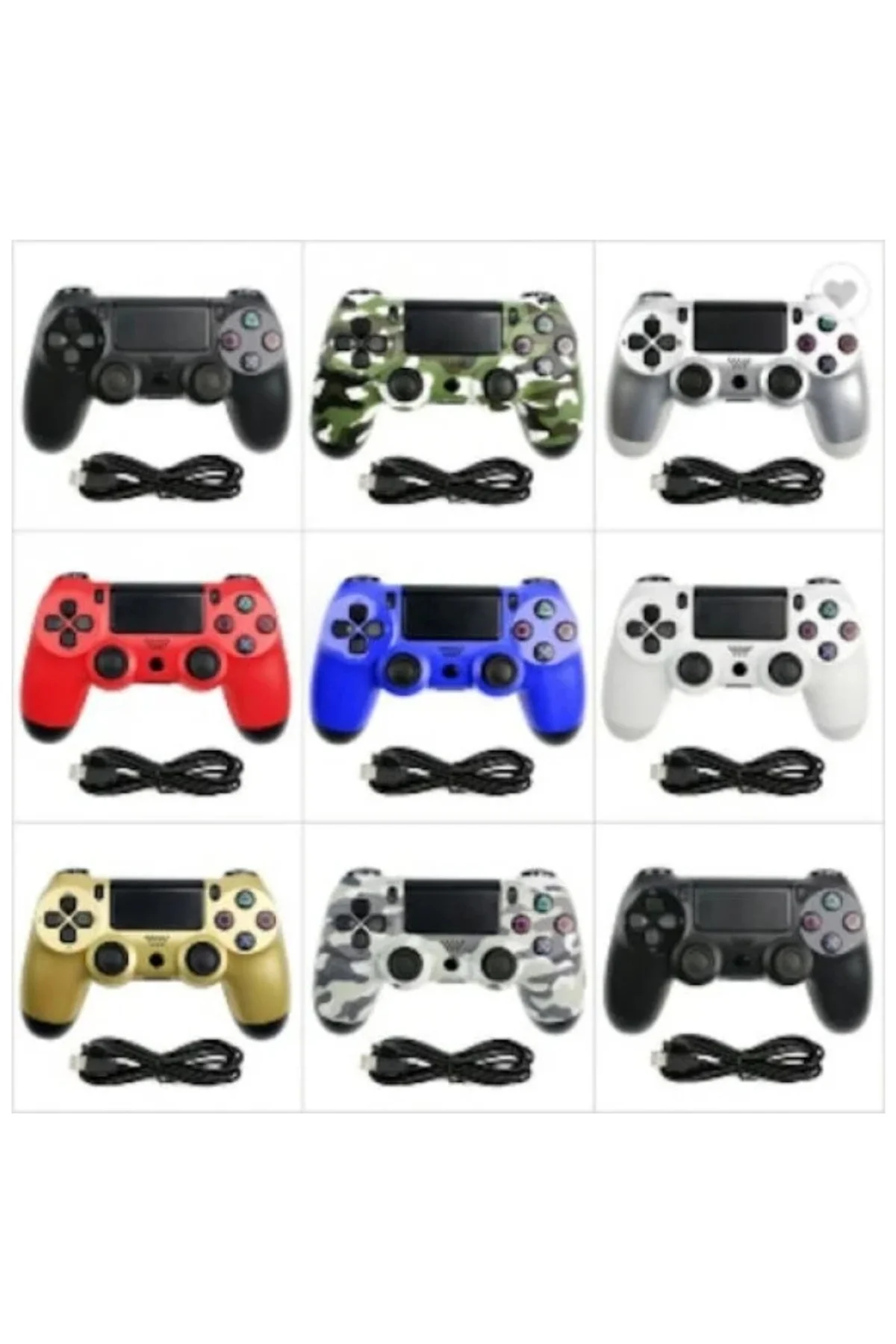 Playstation 4 uyumlu siyah bluetooth gamepad, kablosuz bağlantılı oyun kolu - Elektronik