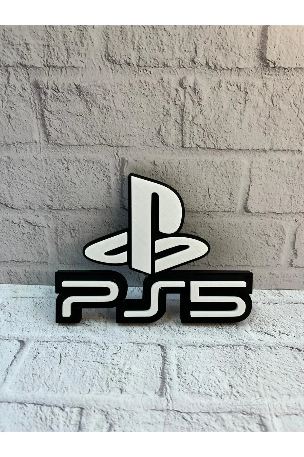 PlayStation 5 Logo Duvar Dekoru Minimal Tasarım 16×12 cm
