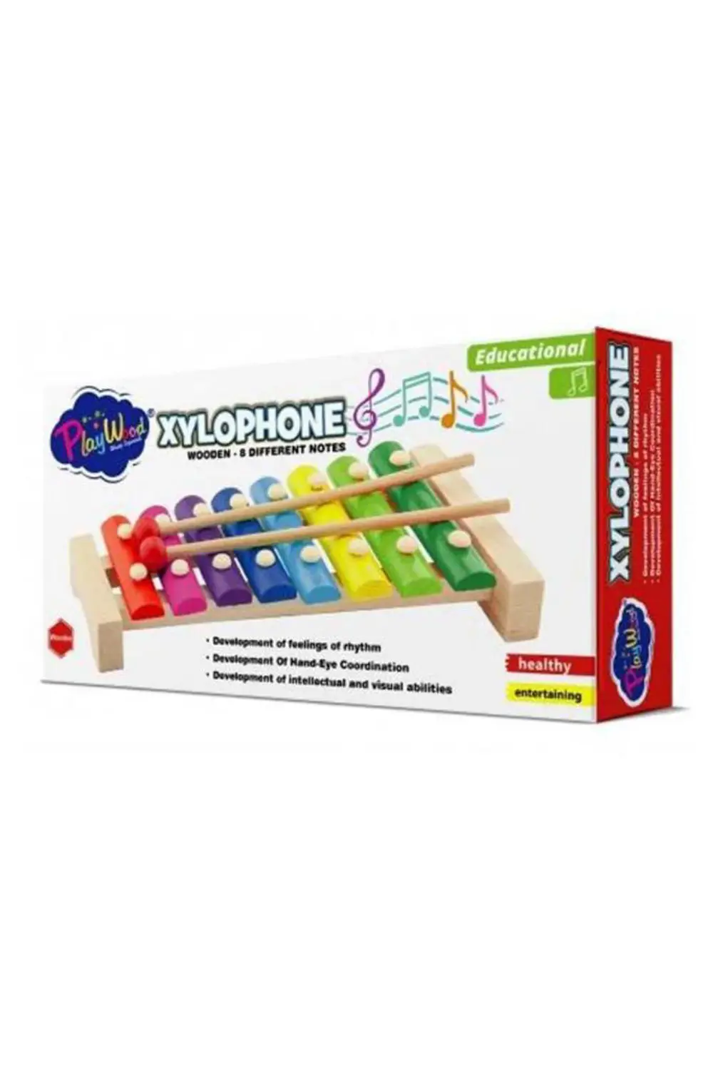 PlayWood Ahşap 8 Farklı Notalı Ksilofon ONY-405