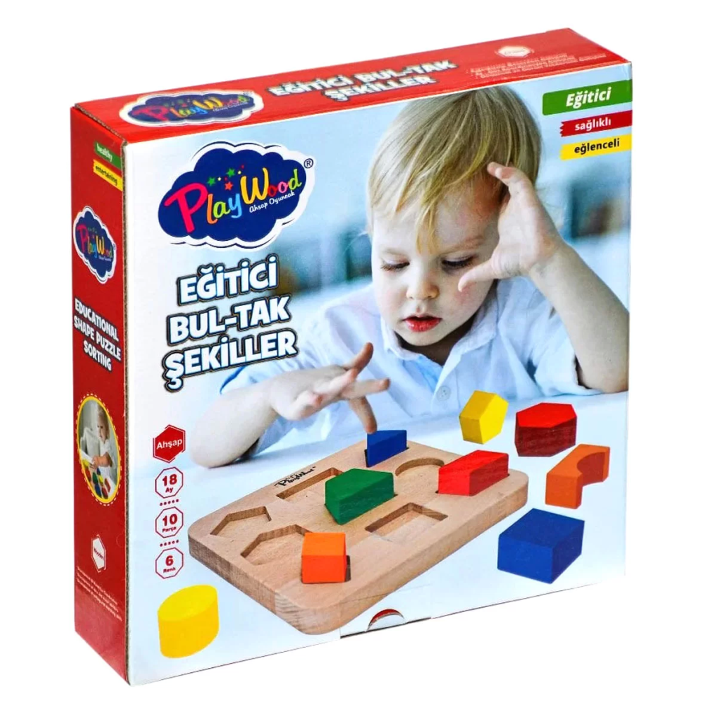 Playwood Ahşap Eğitici Bultak Şekiller Playwood Ahşap Eğitici Bultak Şekiller