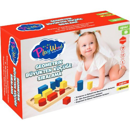 Playwood Ahşap Geometri Küçükten Büyüğe Ony- 314