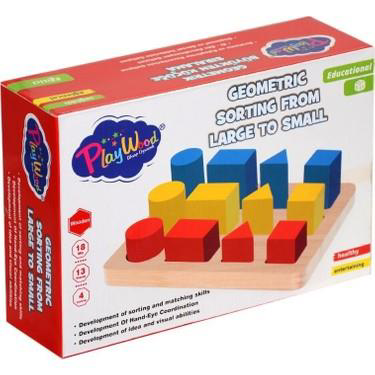 Playwood Ahşap Geometri Küçükten Büyüğe Ony- 314