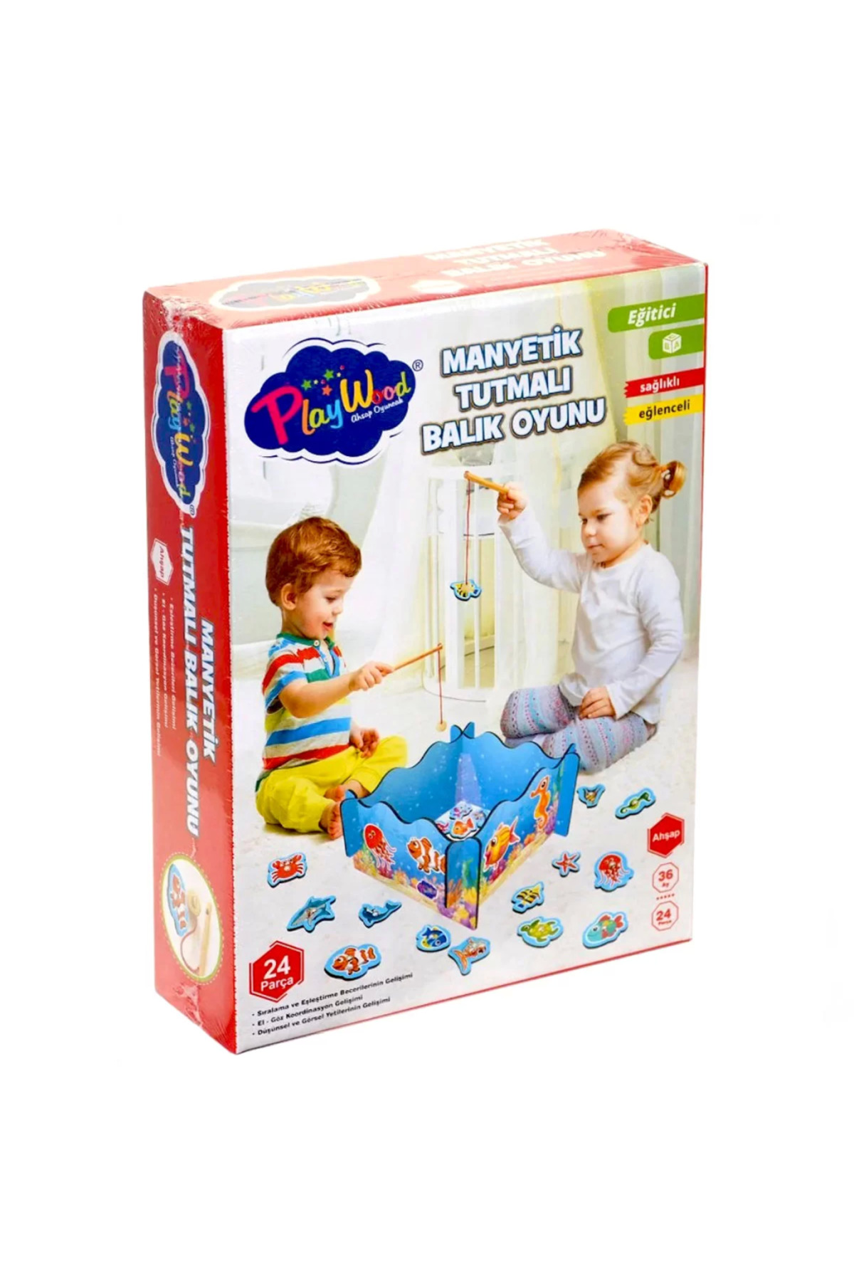 Epilons Playwood Ahşap Manyetik Balık Tutma Oyunu