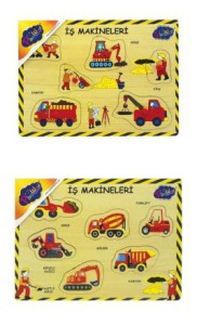 Playwood Ahşap Tutmalı İş Makinaları Ony-194/195