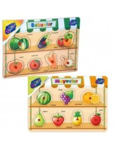 Playwood Ahşap Tutmalı Meyveler-Sebzeler Ony-302/303 Playwood Ahşap Tutmalı Meyveler-Sebzeler Ony-302/303