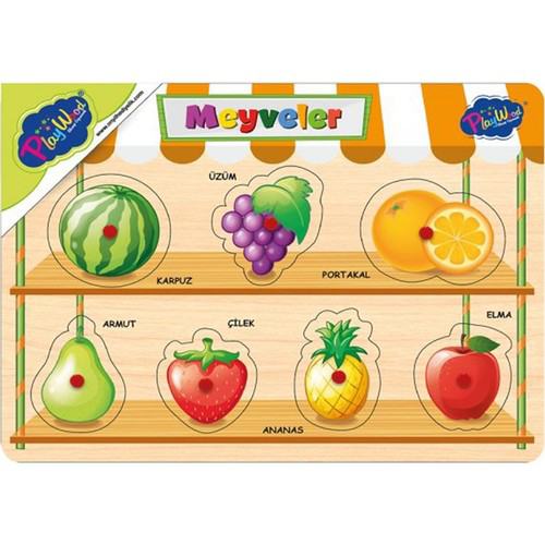 Playwood Ahşap Tutmalı Meyveler-Sebzeler Ony-302/303 Playwood Ahşap Tutmalı Meyveler-Sebzeler Ony-302/303