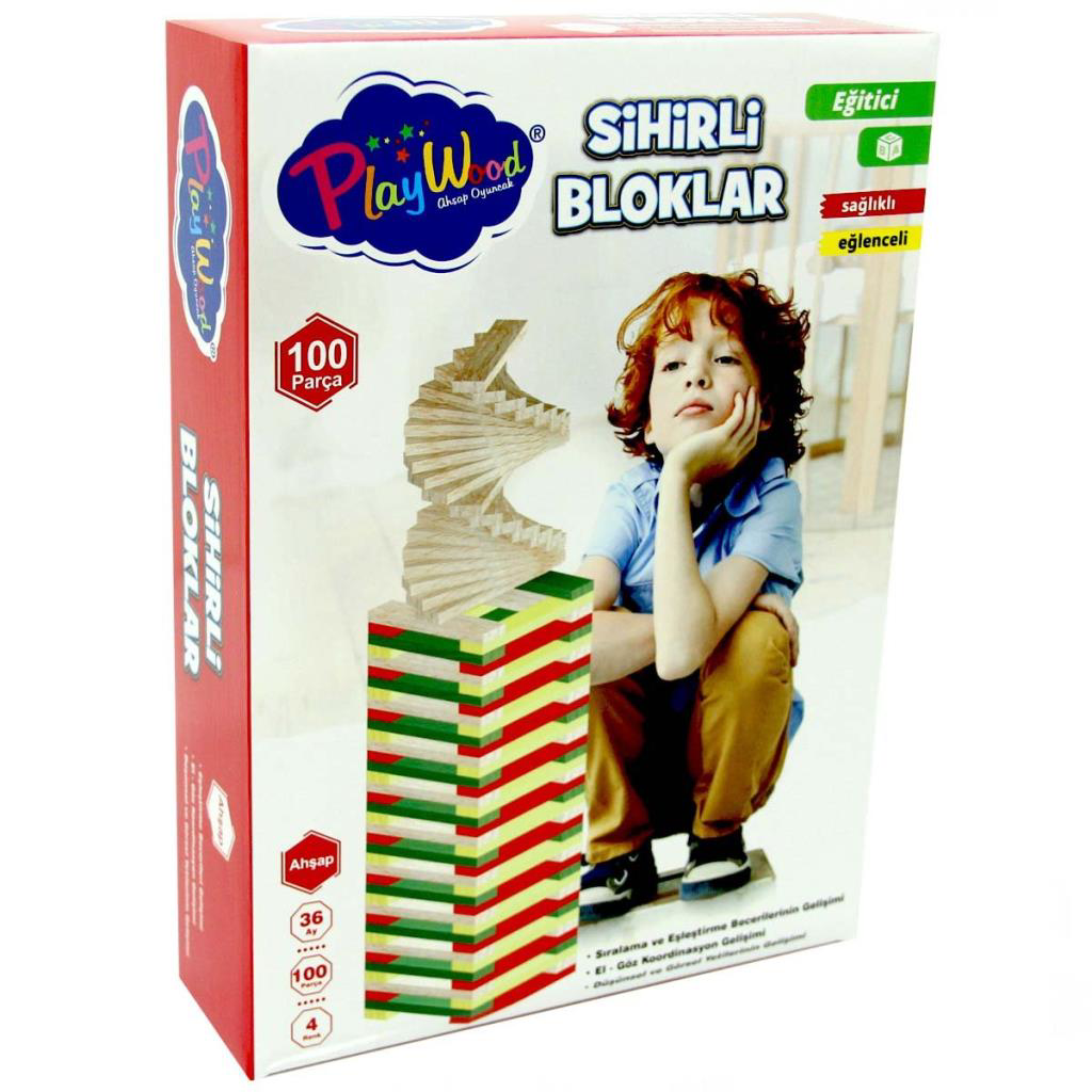 Playwood Eğitici Sihirli Bloklar 100 Parça Playwood Eğitici Sihirli Bloklar 100 Parça