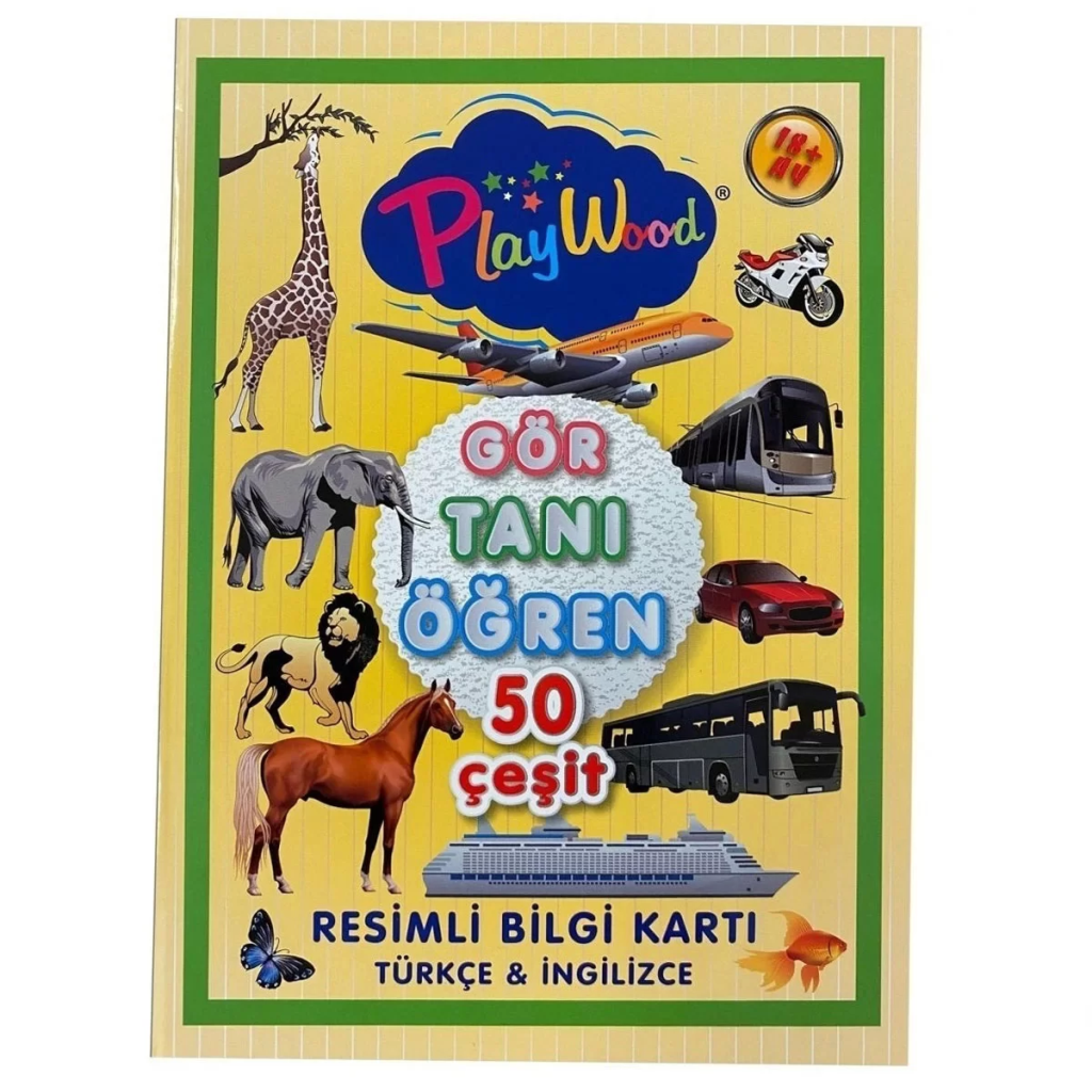 Playwood Gör-Tanı-Öğren Eğitici Resimli Bilgi Kartları Playwood Gör-Tanı-Öğren Eğitici Resimli Bilgi Kartları