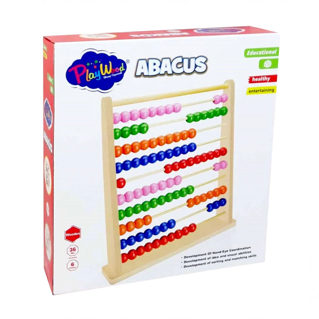 Playwood Kutuda Ahşap Büyük Abaküs Playwood Kutuda Ahşap Büyük Abaküs