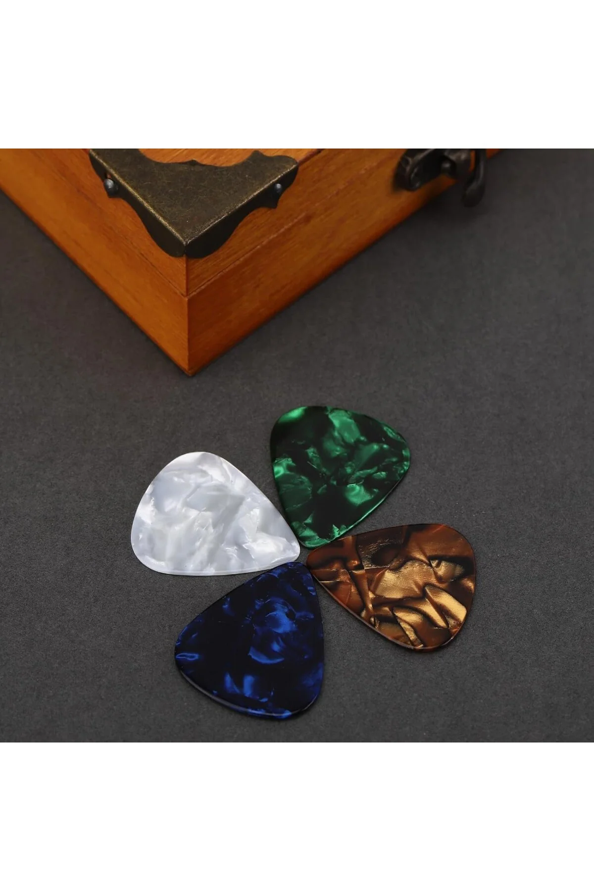 Plectrums Pack of 24 0.46 mm İnce 0.71 mm Orta 0.96 mm Ağır, Akus Plectrums Pack of 24 0.46 mm İnce 0.71 mm Orta 0.96 mm Ağır, Akus