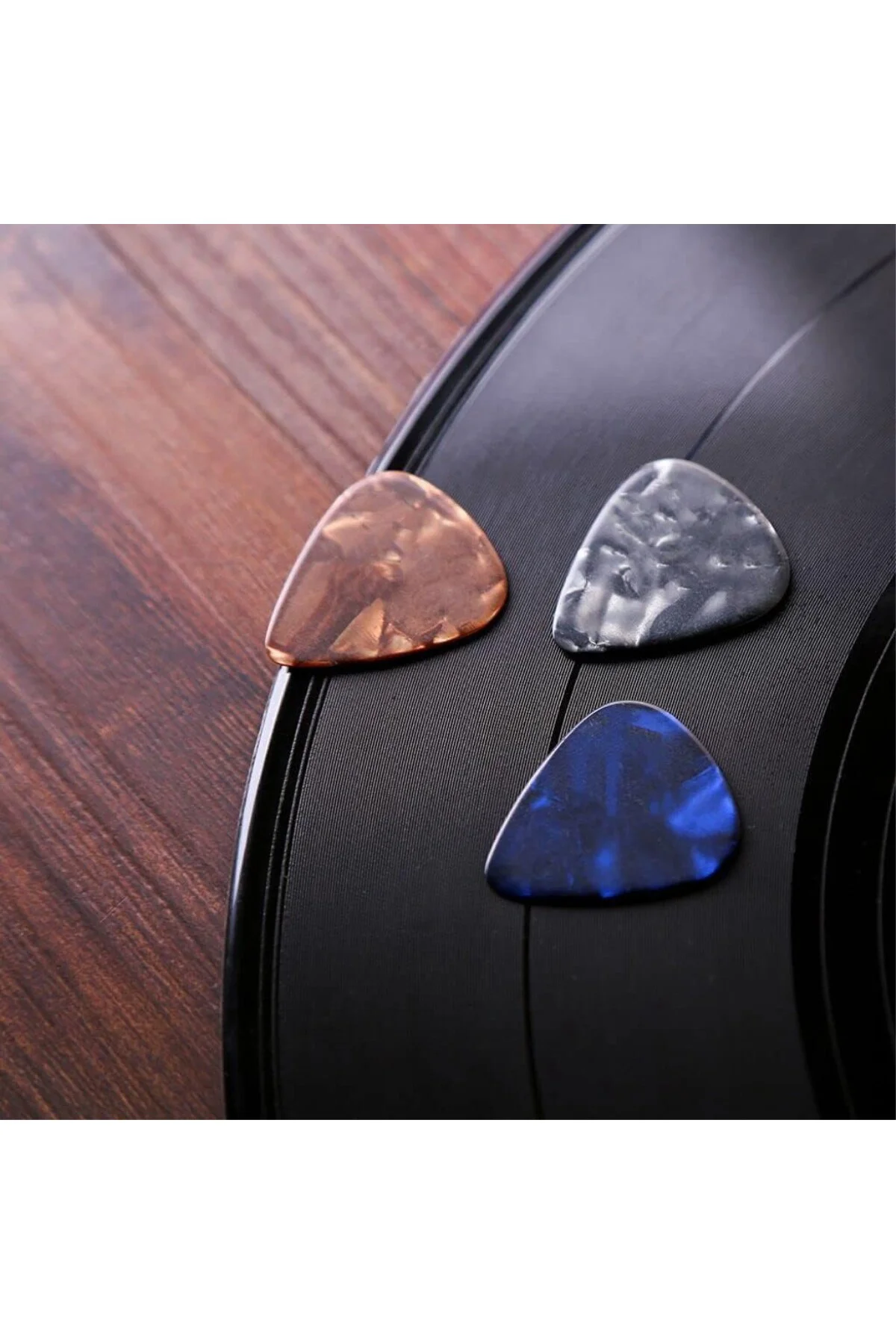 Plectrums Pack of 24 0.46 mm İnce 0.71 mm Orta 0.96 mm Ağır, Akus Plectrums Pack of 24 0.46 mm İnce 0.71 mm Orta 0.96 mm Ağır, Akus