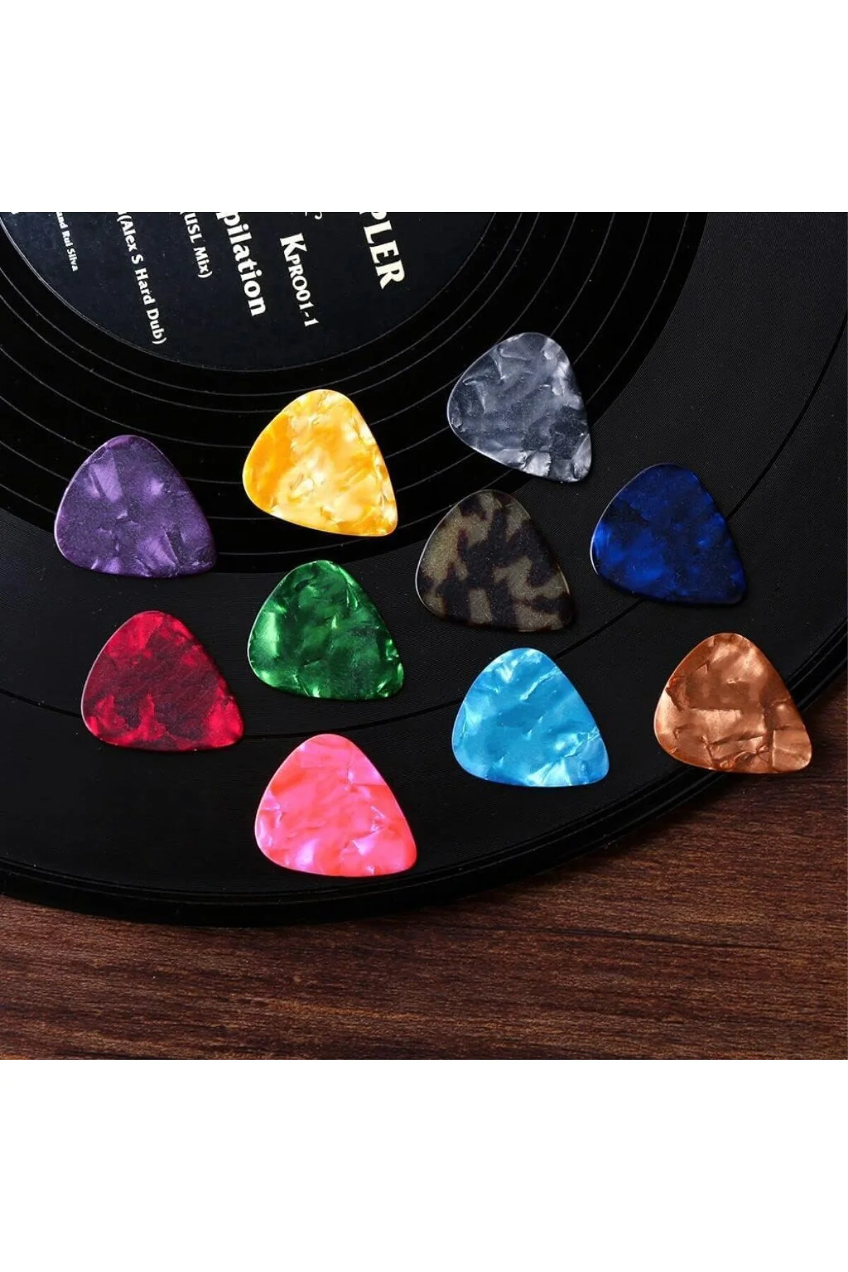 Plectrums Pack of 24 0.46 mm İnce 0.71 mm Orta 0.96 mm Ağır, Akus Plectrums Pack of 24 0.46 mm İnce 0.71 mm Orta 0.96 mm Ağır, Akus