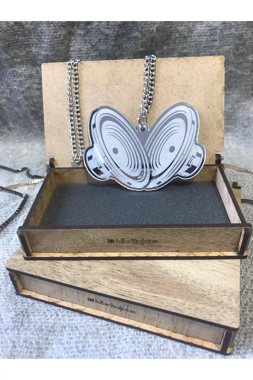 Pleksi Gümüş Hoparlör Dikiz Ayna Süsü Aksesuar