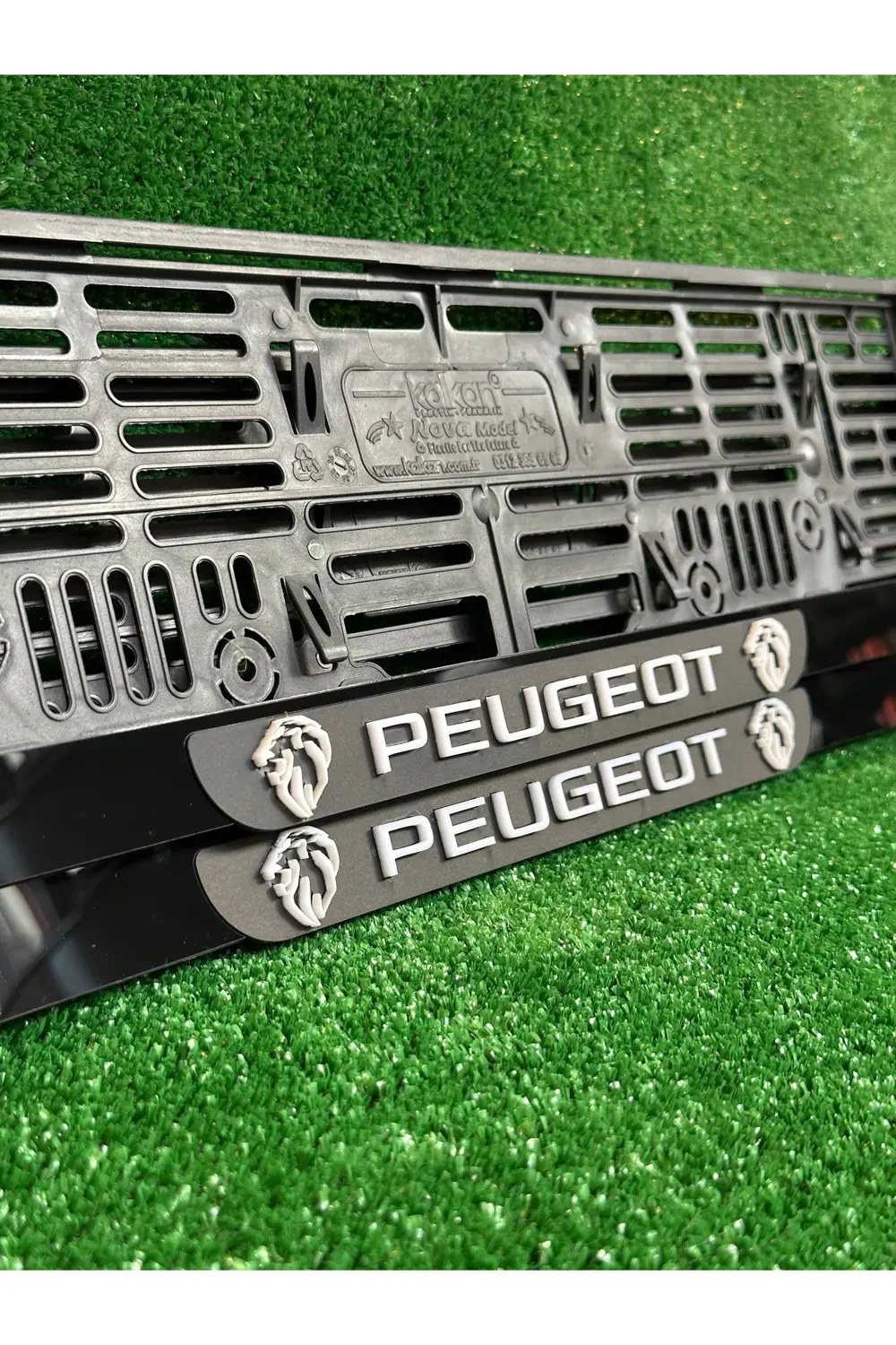 Pleksi Otomobil Plakalık Ahenk Model Peugeot Logolu