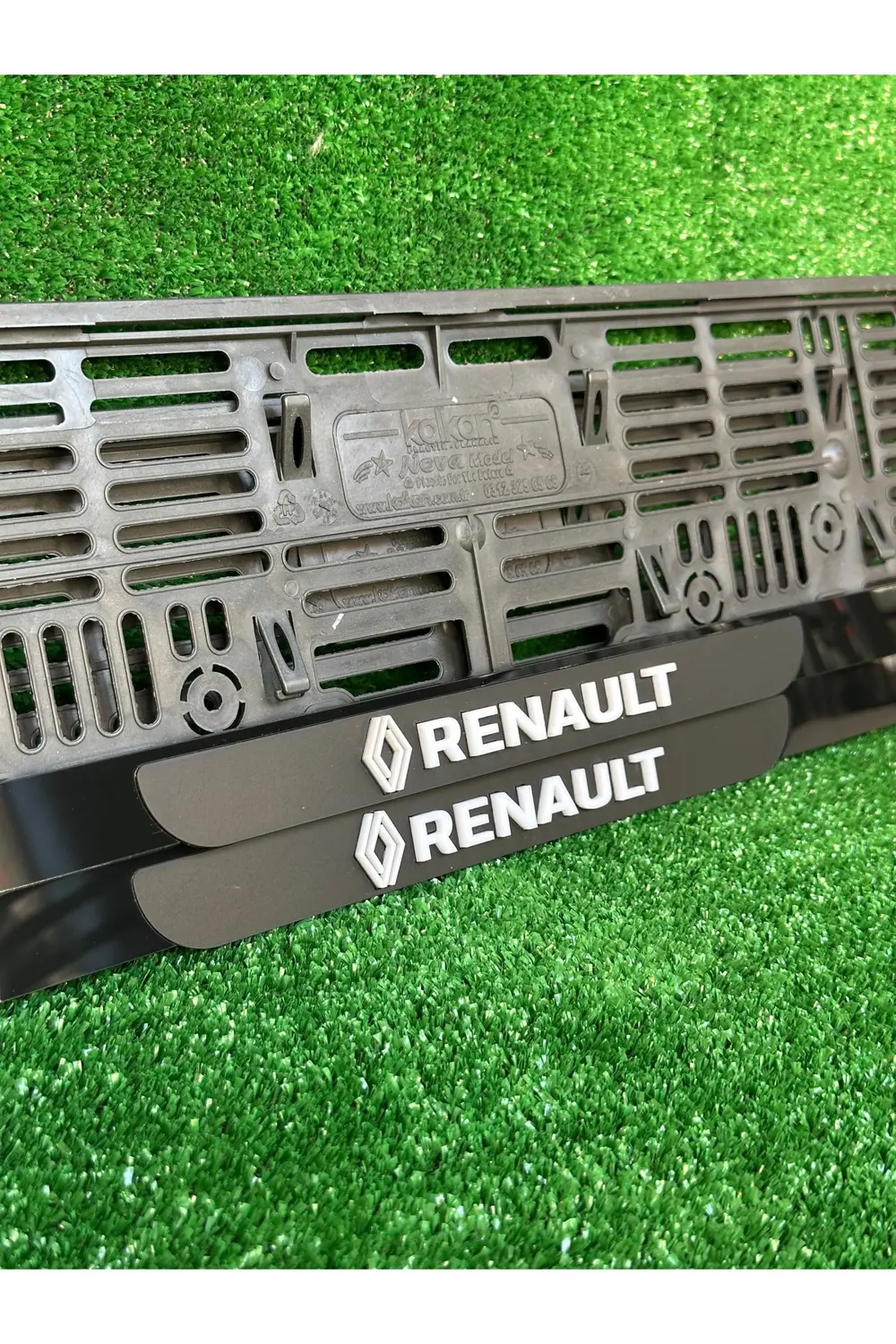 Pleksi Otomobil Plakalık Ahenk Model renault Logolu