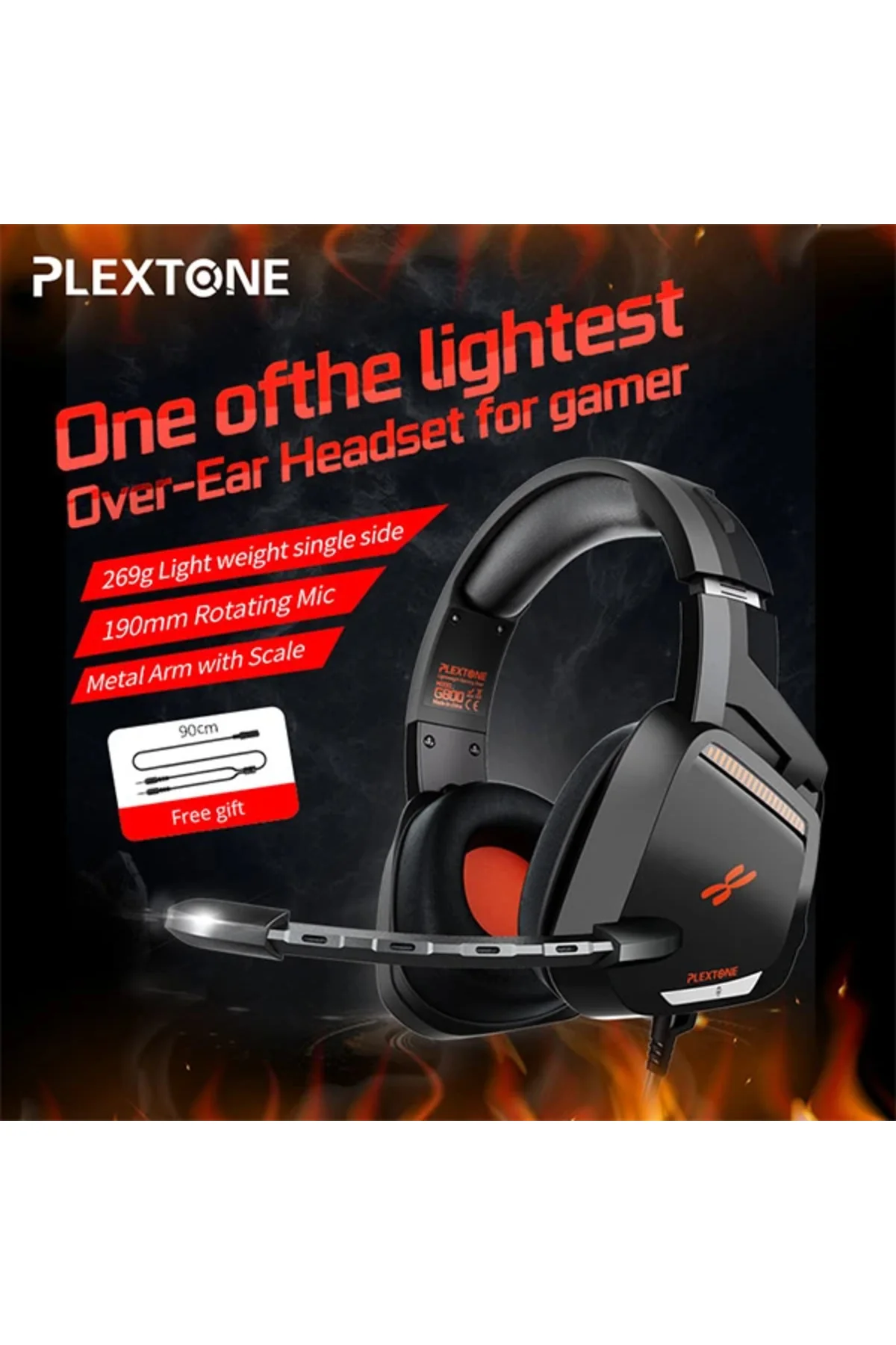 Plextone G800 3.5Mm Teleskopik Kablolu Kulaklığı-1852