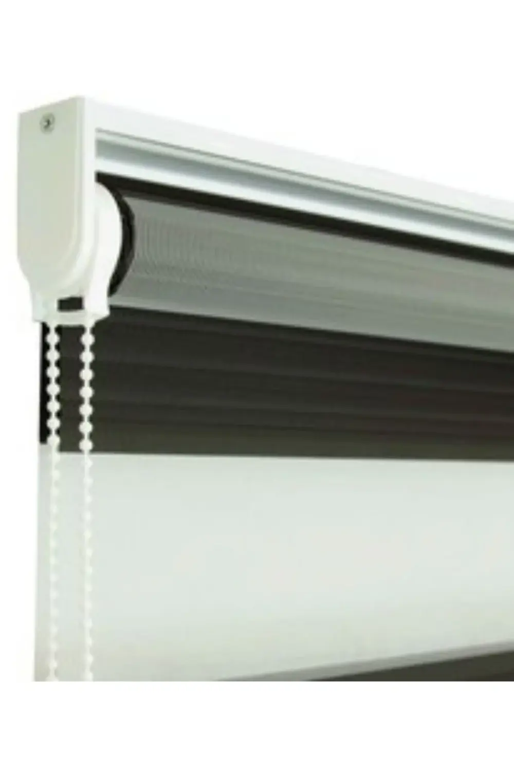 Pliseli Zebra Stor Perde Alüminyum Kasalı Yüksek Kaliteli - Siyah