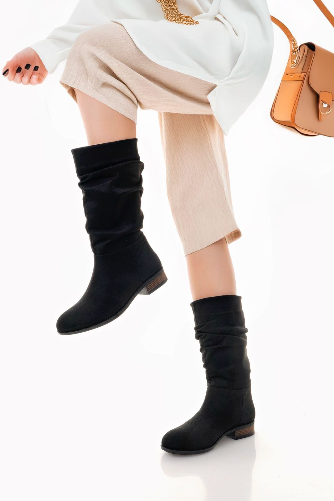 Plod Siyah Süet Çizme Plod Siyah Süet Çizme