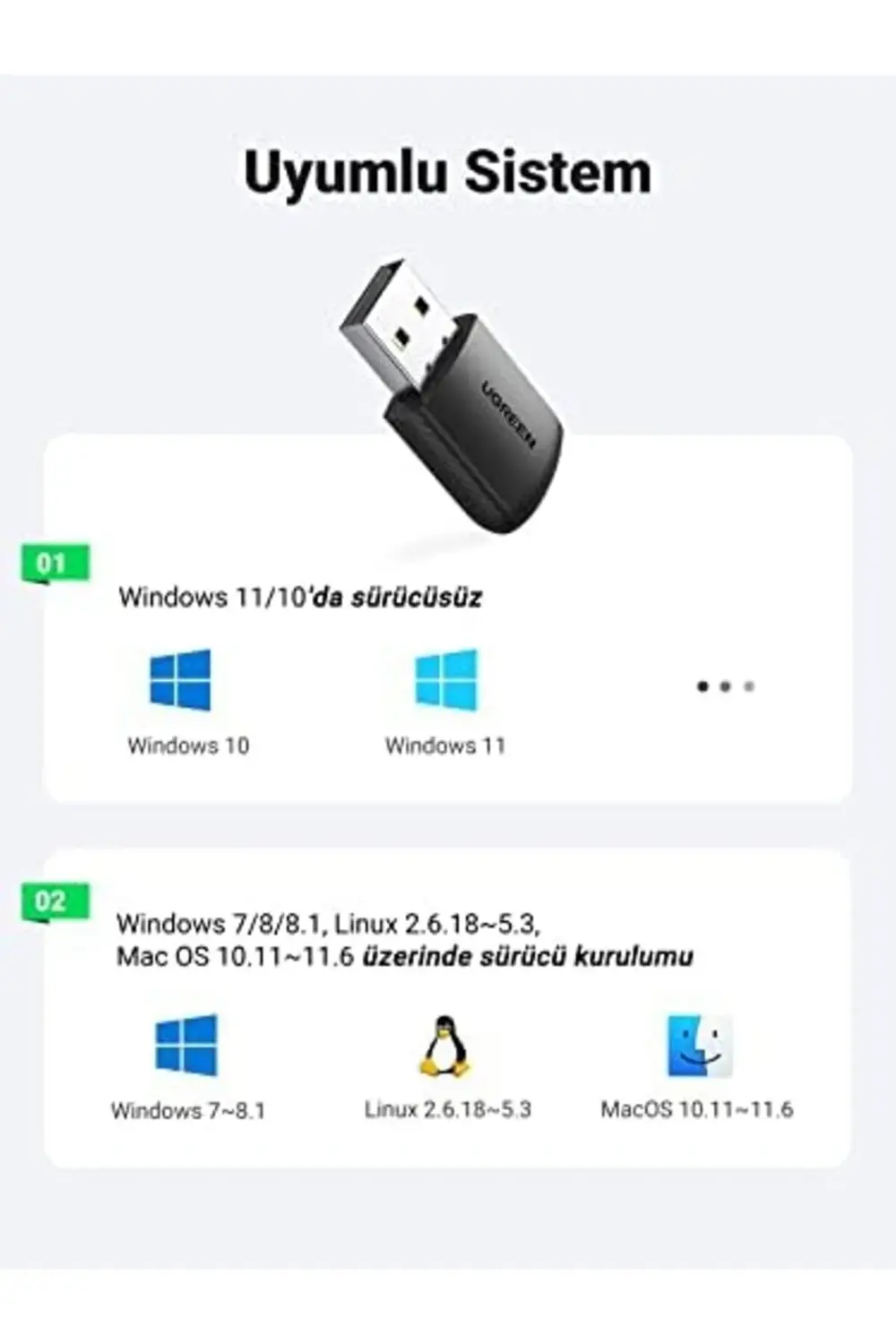 pltenshoppng 2.4 ve 5 GHz Dual Band USB Wi-Fi Alıcı Ağ Adaptörü p pltenshoppng 2.4 ve 5 GHz Dual Band USB Wi-Fi Alıcı Ağ Adaptörü p