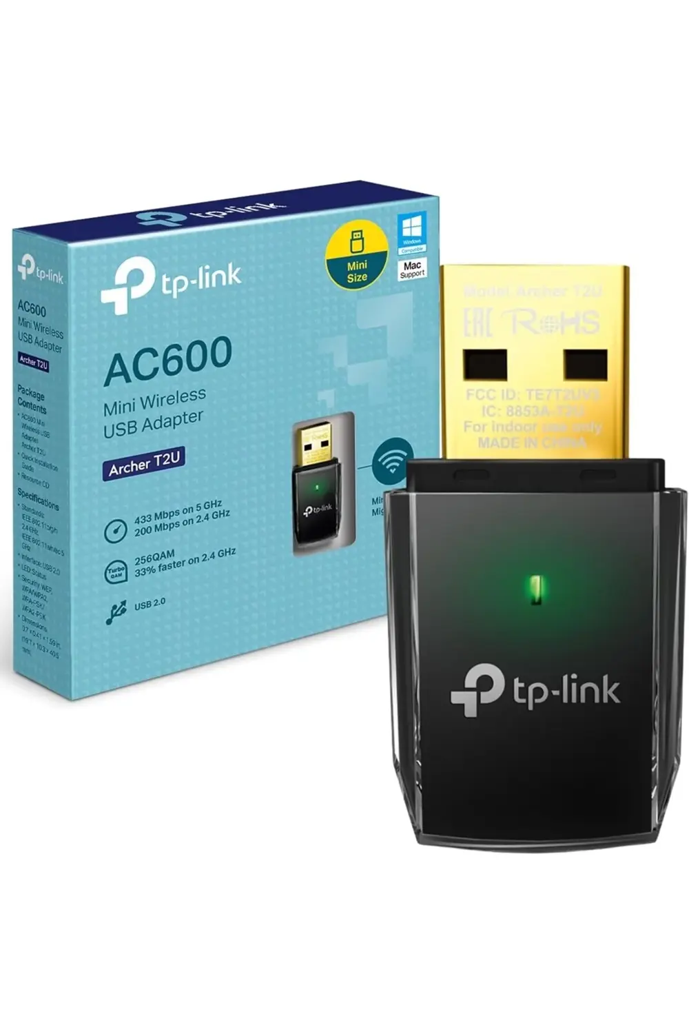 pltenshoppng Archer T2U, 600Mbps Kablosuz Dual Band USB Adaptör p