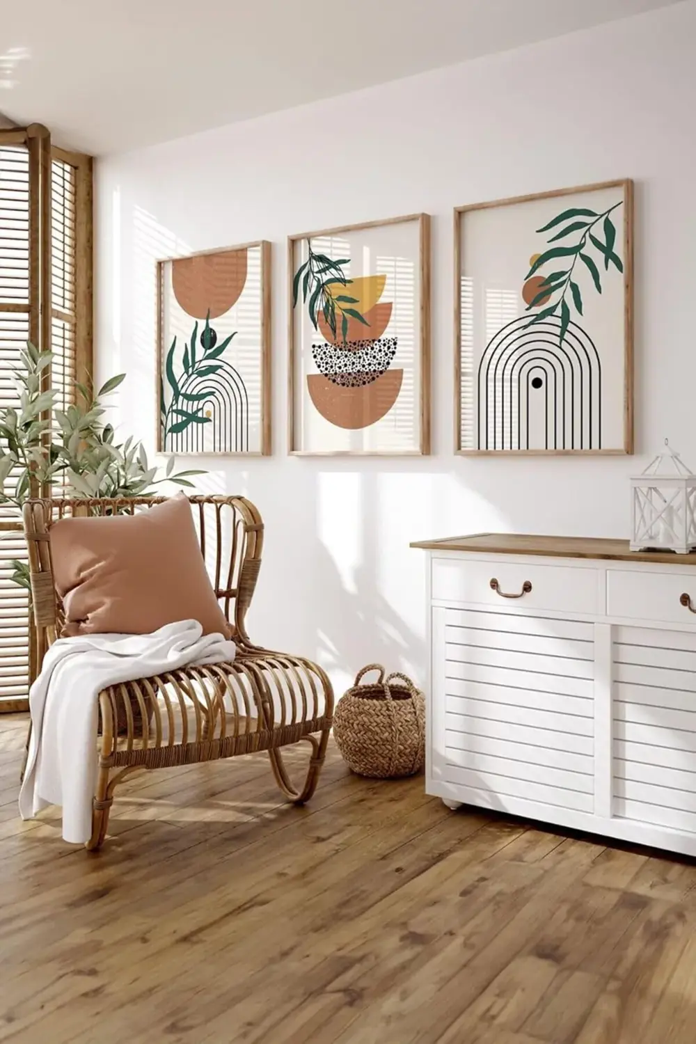 pltnstoreshop 3 Parça Çerçeve Görünümlü Mdf Tablo Seti - ARTSYCLL