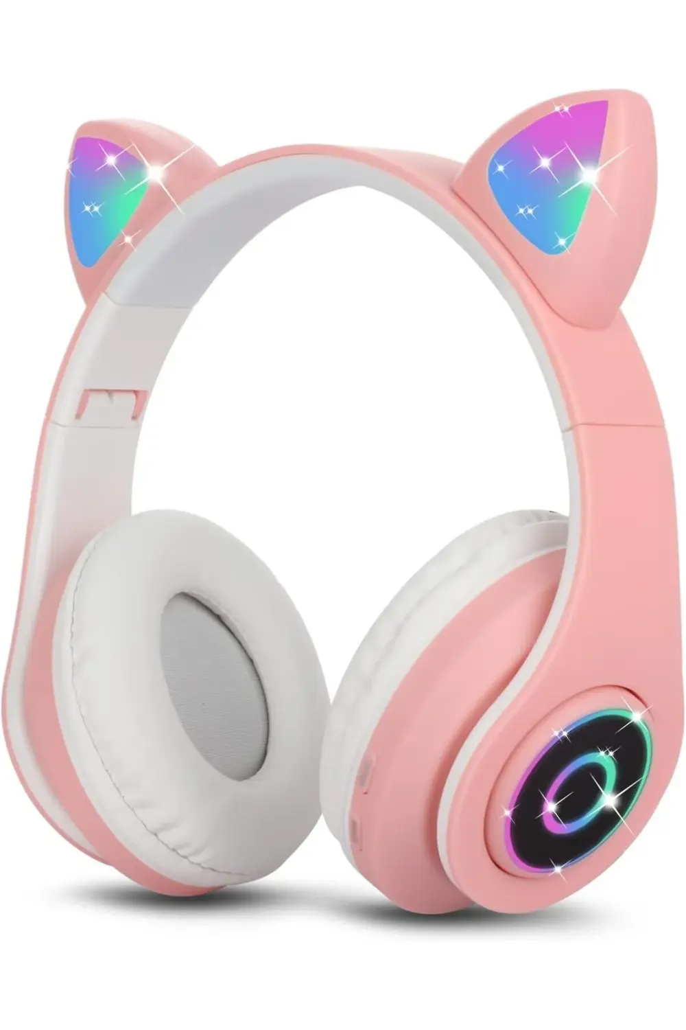 pltnstoreshop Bluetooth Kulaklık Kız Çocuk Kulak Üstü Kedi Kulakl