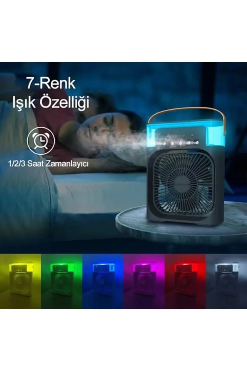 pltnstoreshop Buharlı Vantilatör Masaüstü Fan Klima Buharlı Hava
