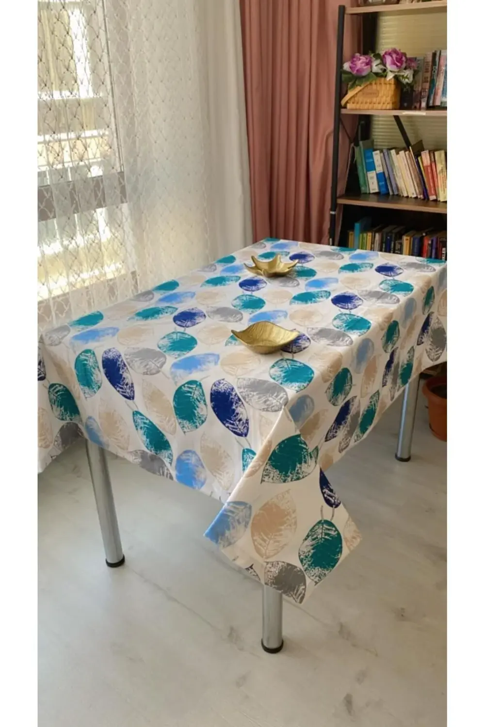 pltnstoreshop Dertsiz Masa Örtüsü Duck Keten sıvı geçirmez 150 x