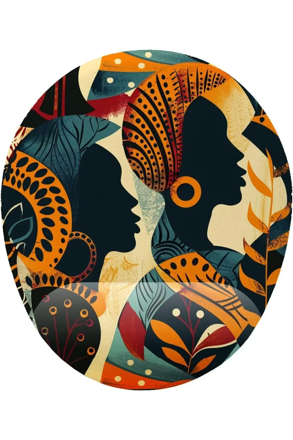 pltnstoreshop fikirler Afrikalı Kadınlar Bilek Destekli Mouse Pad