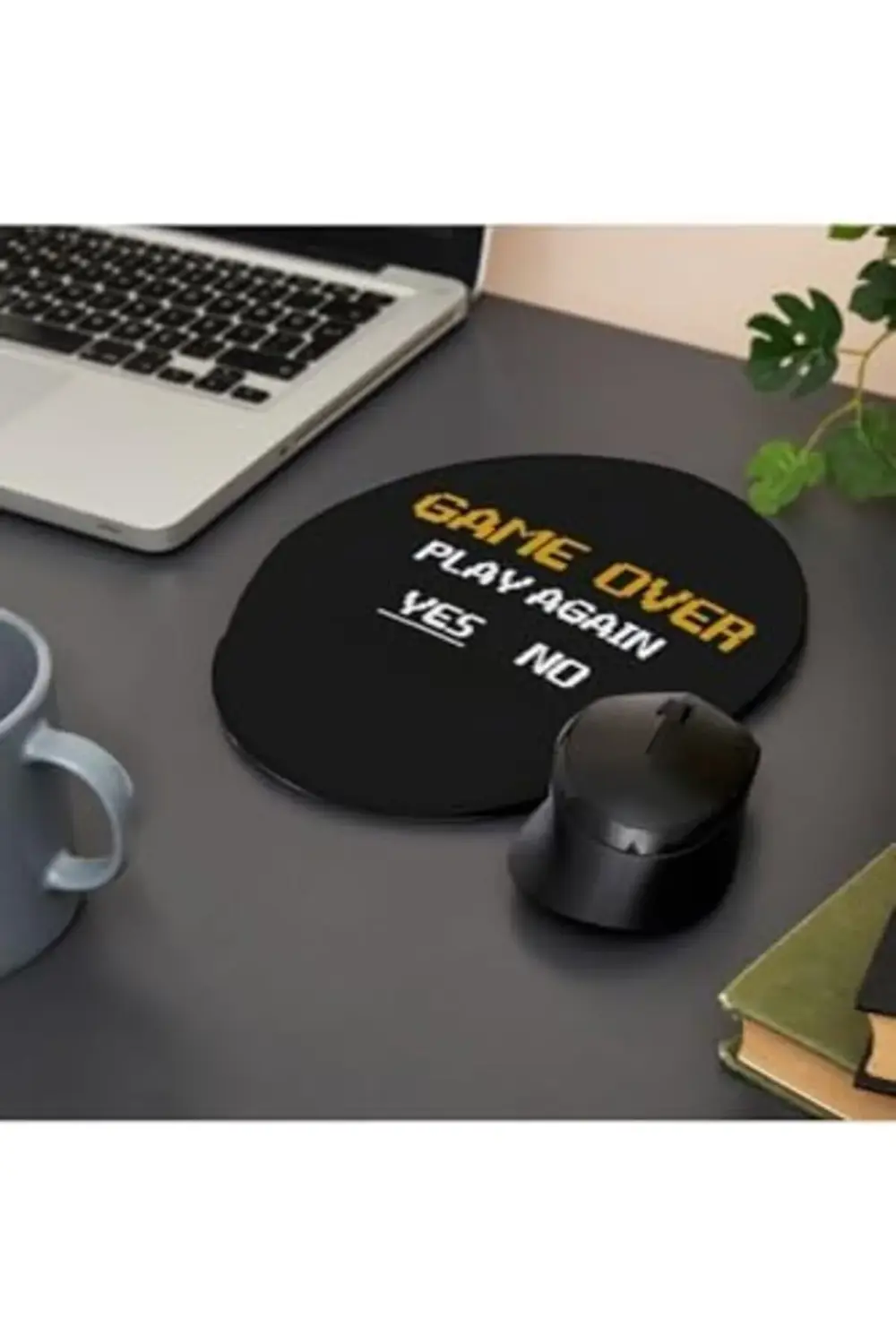 pltnstoreshop Gamer Sevgiliye Hediye Game Over Tasarımlı Mouse Al