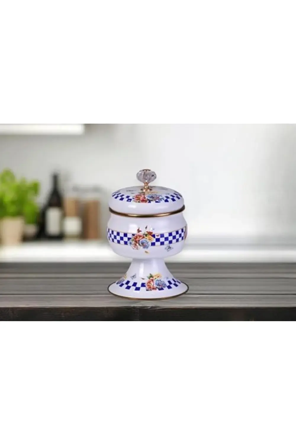 pltnstoreshop Home Allegro Emaye Ayaklı Şekerlik pltnstoreshop 11