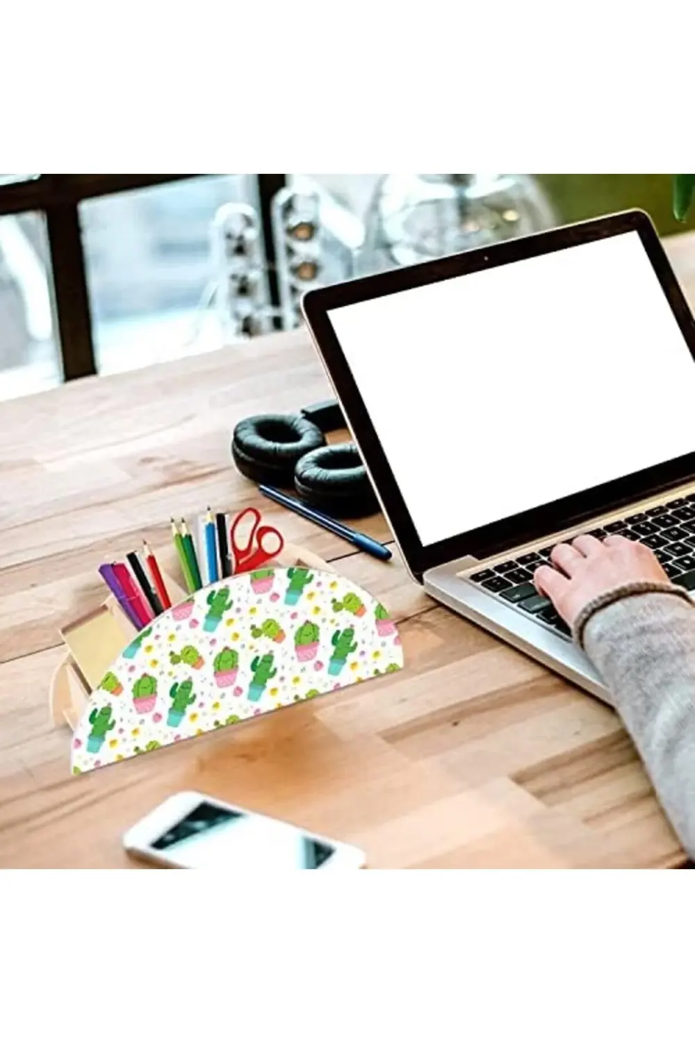 pltnstoreshop Kaktüs Masaüstü Kalemlik Kalem Kutusu Organizer plt