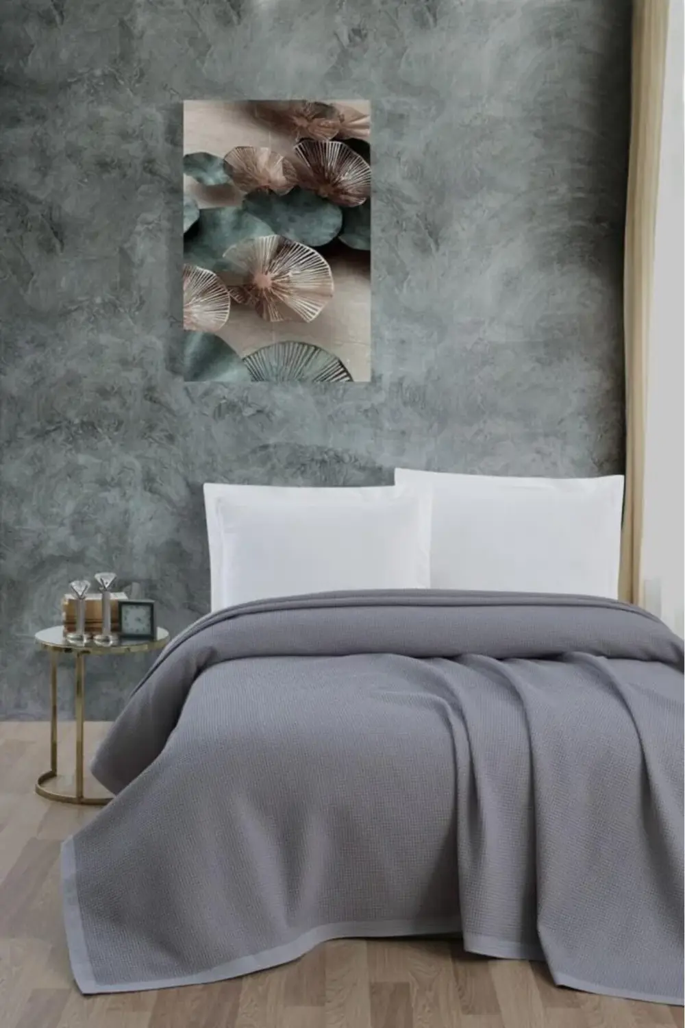 pltnstoreshop Klimalı Pike,%100 Pamuk Petekli Pike, Dörtmevsim Pi