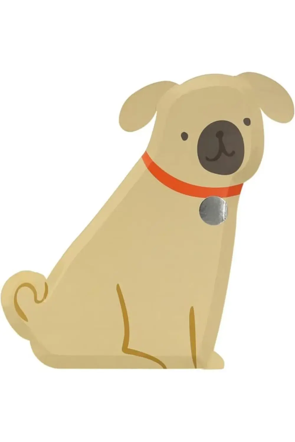 pltnstoreshop Meri - Pug Plates - Yavru Köpek Tabaklar - 8'li plt