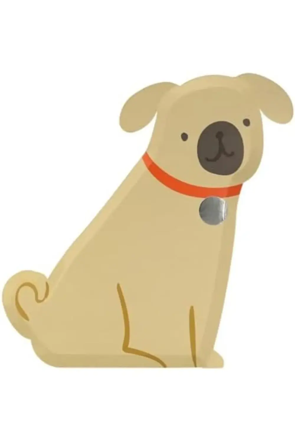 pltnstoreshop Meri - Pug Plates - Yavru Köpek Tabaklar - 8'li plt