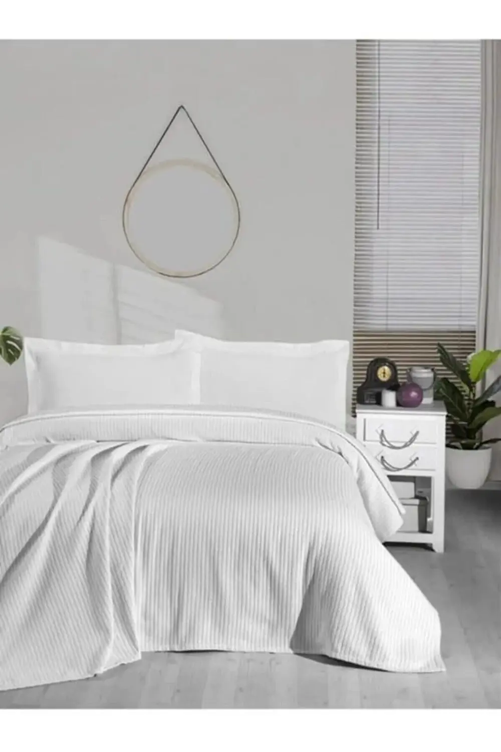 pltnstoreshop Örgü Pike Tek Kişilik%100 Pamuk Yumuşak Dokulu 170x