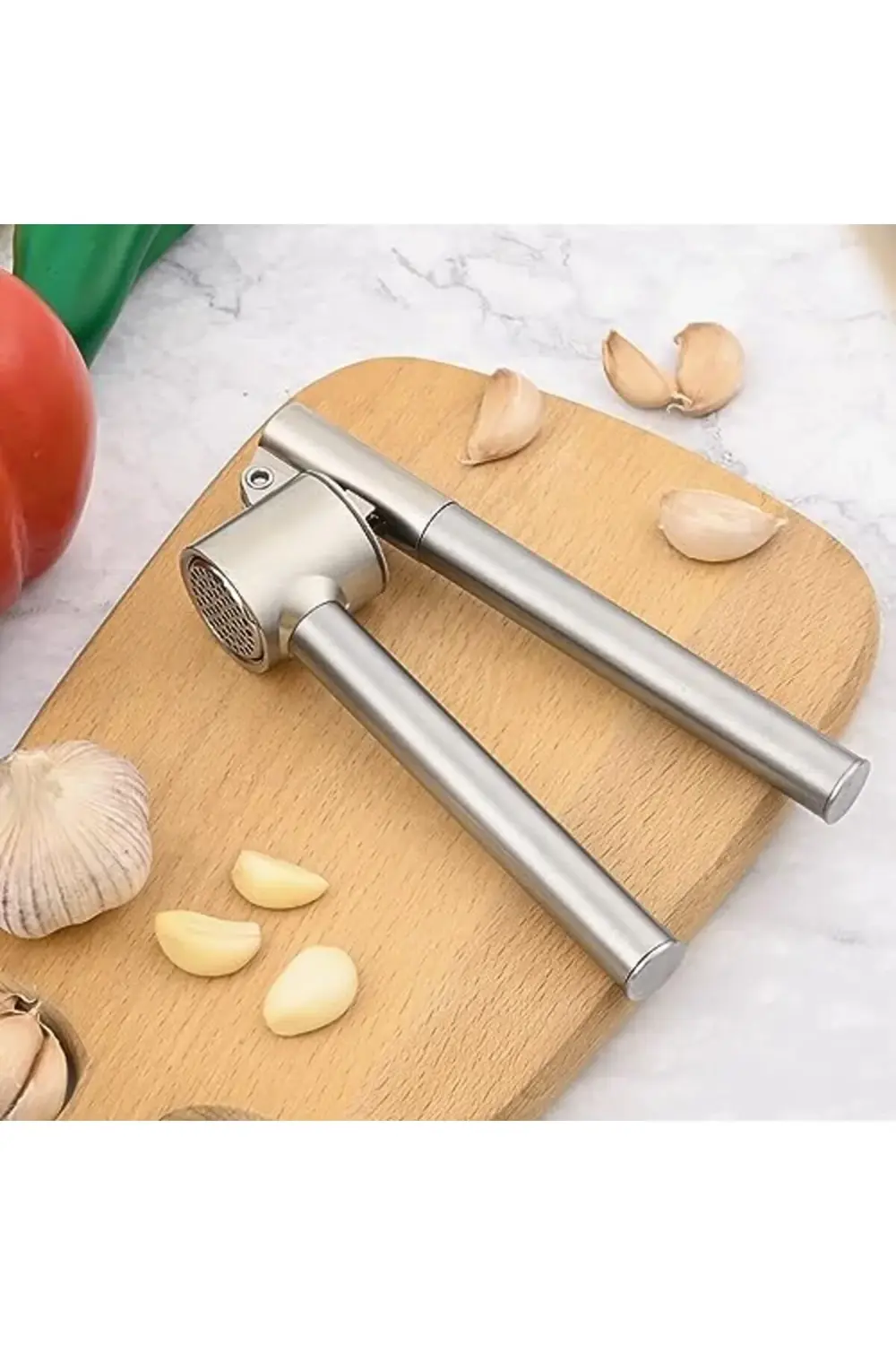 pltnstoreshop Paslanmaz çelik sarımsak presi – sarımsak kesici, s