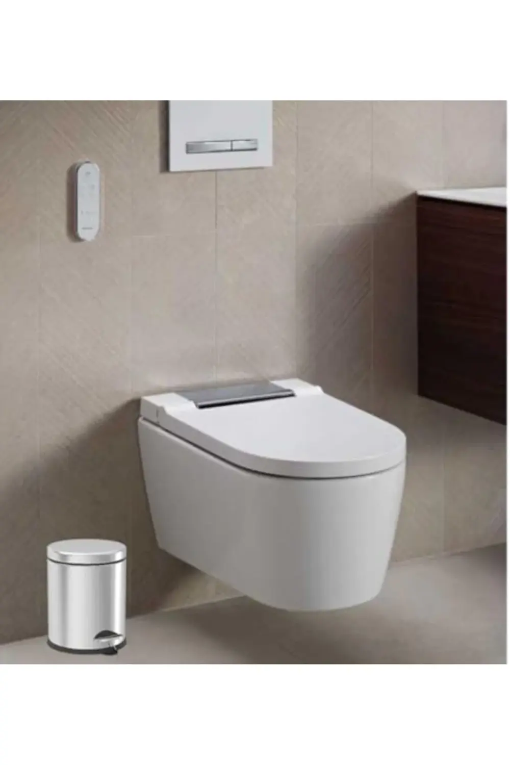 pltnstoreshop Pedallı Çöp Kovası Krom 5 LT (NV1002) pltnstoreshop