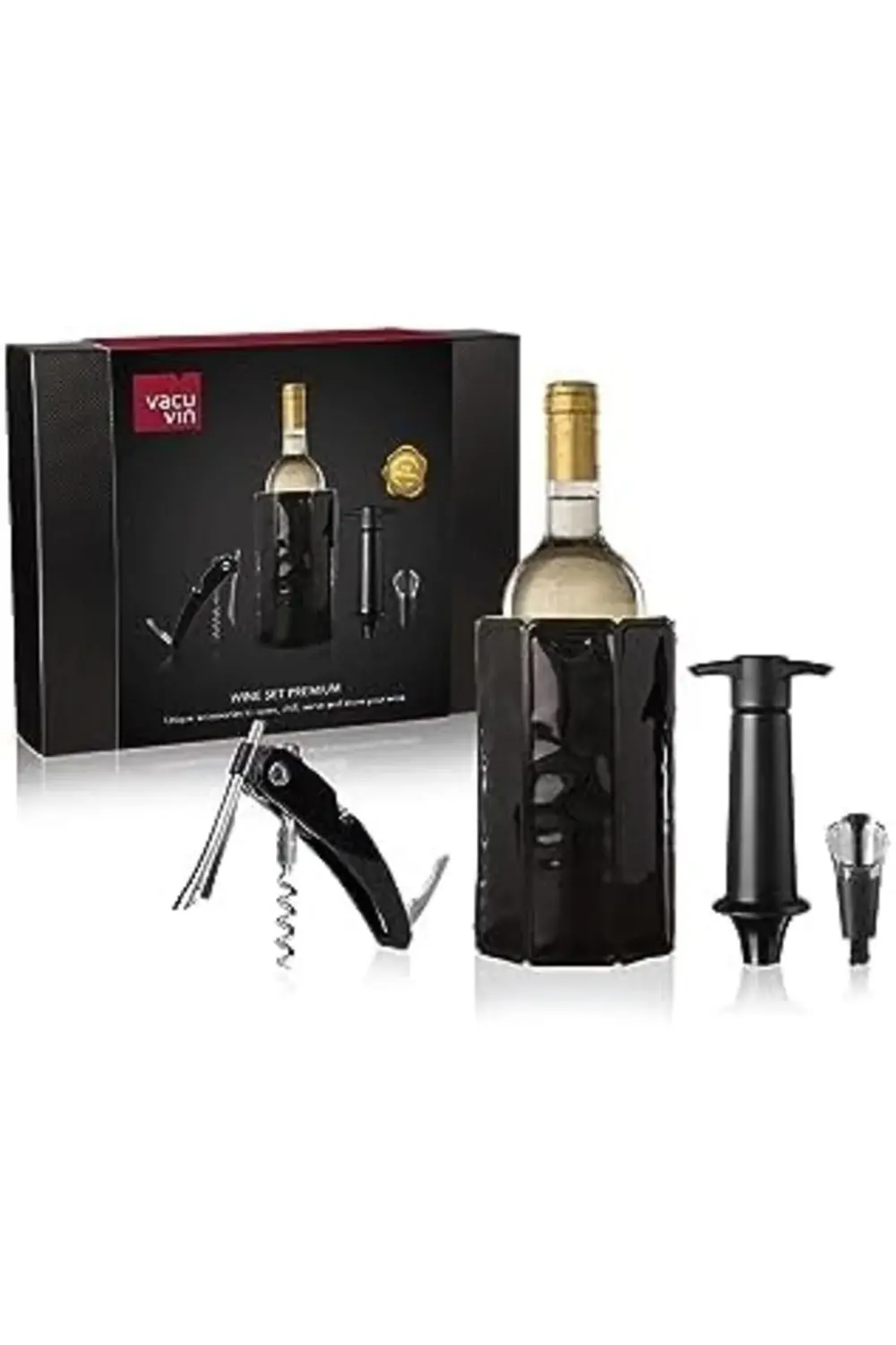 pltnstoreshop Vin Premium Şarap Seti 4 Parça Hediye Kutulu pltnst
